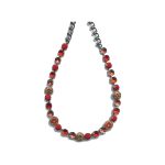 Necklace By Mariana Woman Luminous Hyacinth and Orange Swarovski Crystals - Image 2