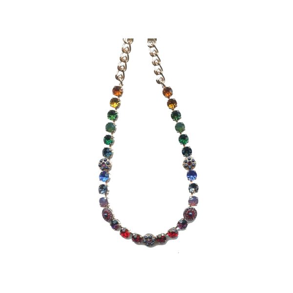 Necklace By Mariana Woman Beautiful Amethyst and Siam Swarovski Crystals