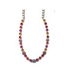 Necklace By Mariana Woman Distinctive Red and Orange Swarovski Crystals - Image 2