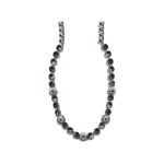 Necklace By Mariana Woman Chic White Opal and Montana Blue Swarovski Crystals