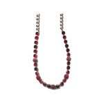 Necklace By Mariana Woman Stylish Siam and Ruby and Burgundy Swarovski Crystals