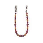 Necklace By Mariana Woman Refined Purple and Orange and Pink Swarovski Crystals - Image 2