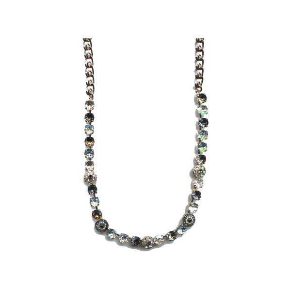 Necklace By Mariana Woman Chic Clear and AB and Silver Night Swarovski Crystals