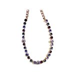 Necklace By Mariana Woman Lovely Amethyst and Heliotrope Swarovski Crystals - Image 2