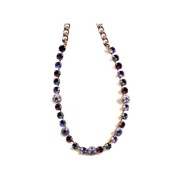 Necklace By Mariana Woman Lovely Amethyst and Heliotrope Swarovski Crystals