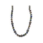 Necklace By Mariana Woman Amethyst Aurora borealis and Light Swarovski Crystals