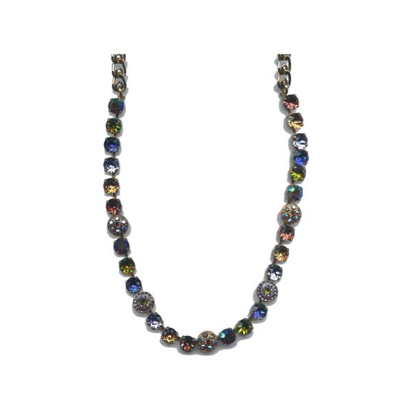 Necklace By Mariana Woman Amethyst Aurora borealis and Light Swarovski Crystals