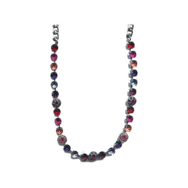 Necklace By Mariana Woman Dazzling Cyclamen Opal and Ruby Swarovski Crystals