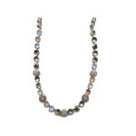 Necklace By Mariana Woman Lovely Blues and Sand Iridescent Swarovski Crystals - Image 2