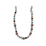 Necklace By Mariana Woman Chic Light aqua pearl and jet black Swarovski Crystals - Image 2
