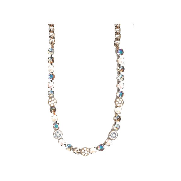 Necklace By Mariana Woman Rosewater Opalescent and Clear and Swarovski Crystals