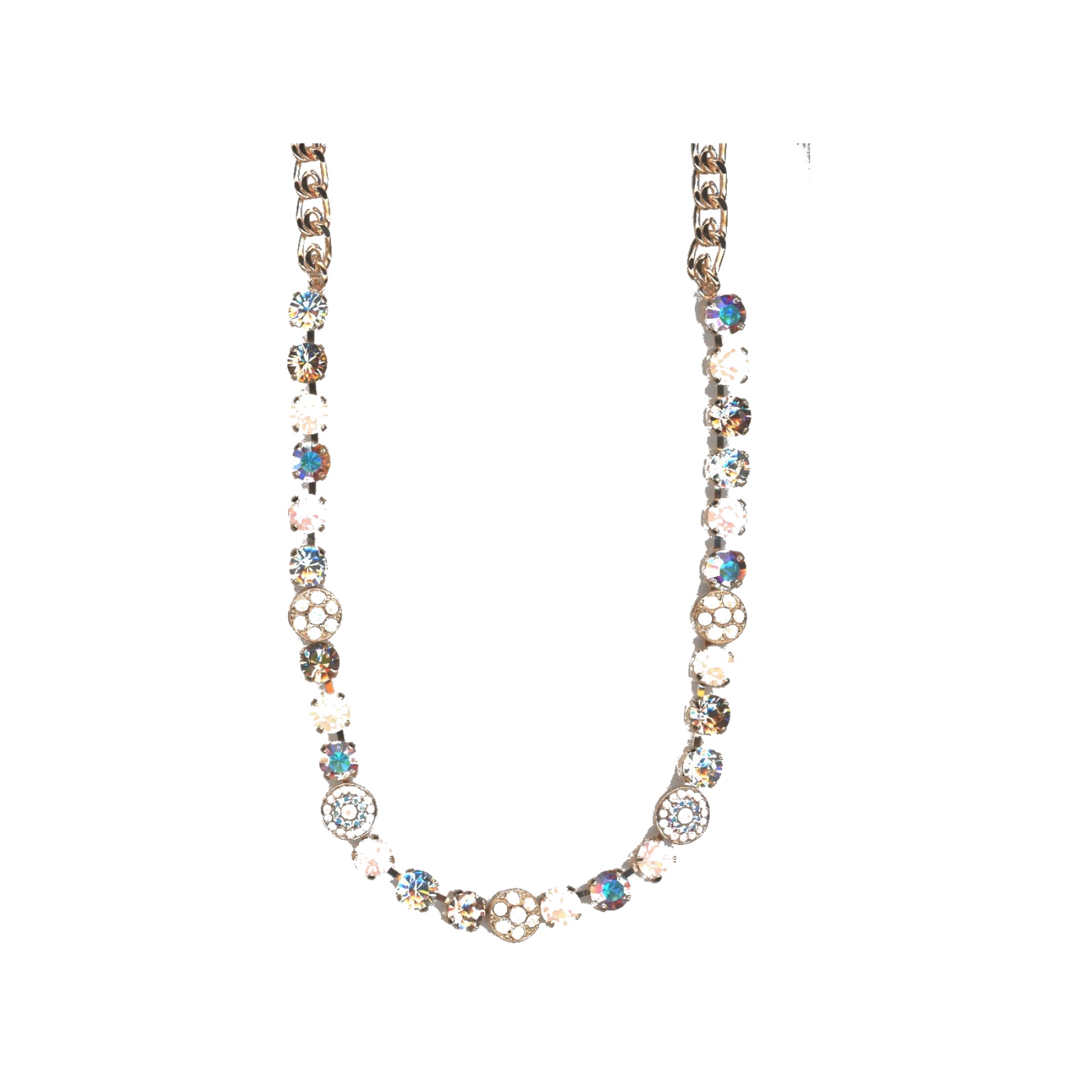 N-3044-1-1112-SP Necklace By Mariana Woman Rosewater Opalescent and Clear and Swarovski Crystals - Image 1