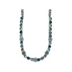 Necklace By Mariana Woman Fashionable Montana and Teal Swarovski Crystals
