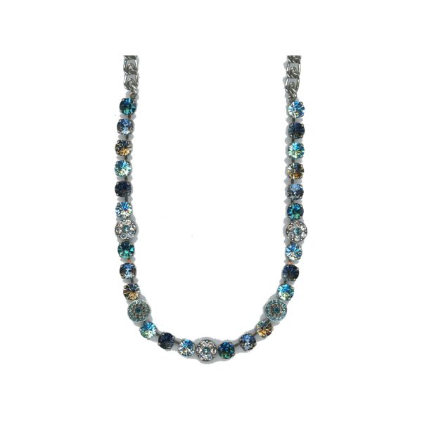 Necklace By Mariana Woman Fashionable Montana and Teal Swarovski Crystals