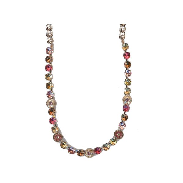 Necklace By Mariana Woman Light Smoked Topaz and Crystal Swarovski Crystals