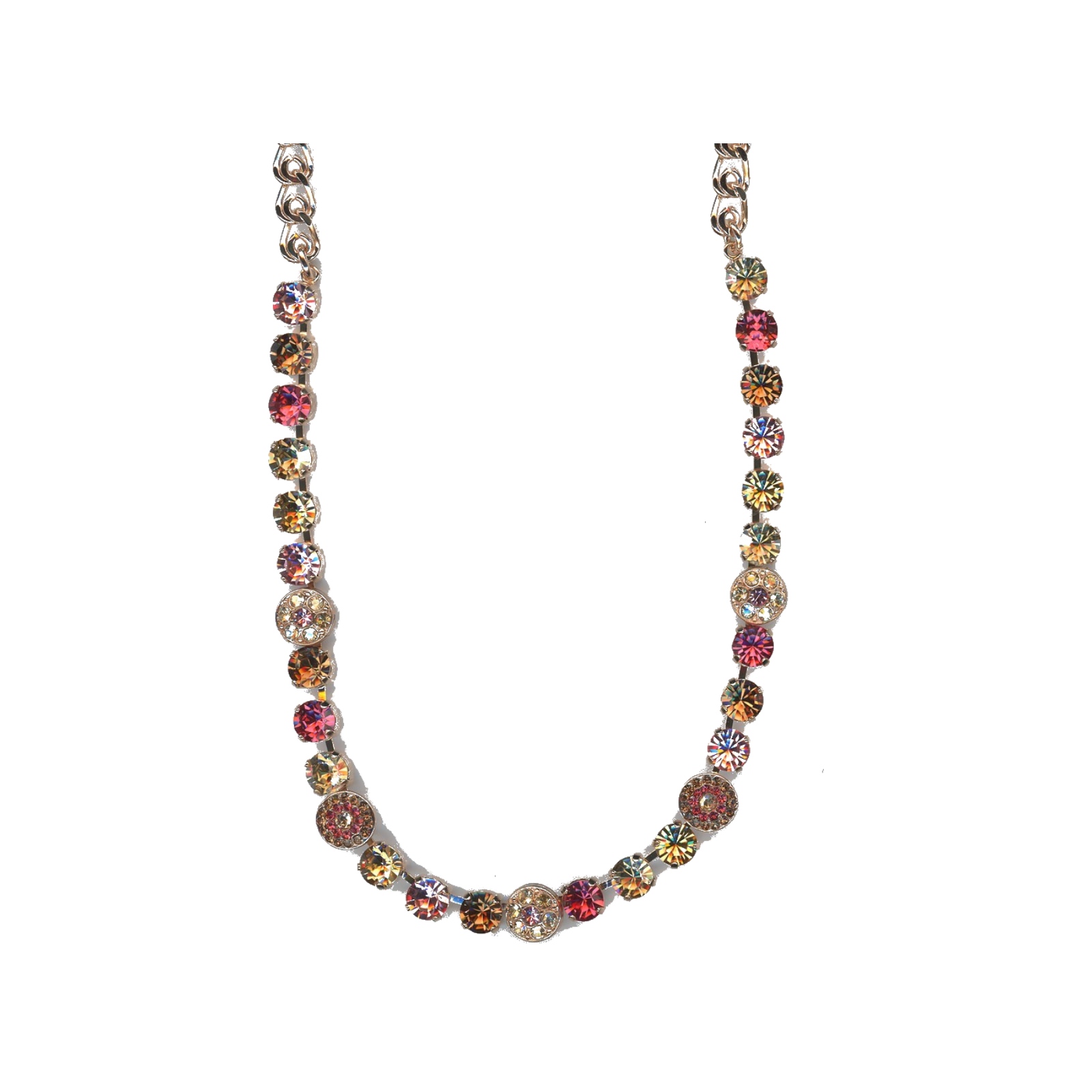 N-3044-1-1115-SP Necklace By Mariana Woman Light Smoked Topaz and Crystal Swarovski Crystals - Image 1