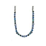 Necklace By Mariana Woman Chic Sapphire and Montana Blue Swarovski Crystals
