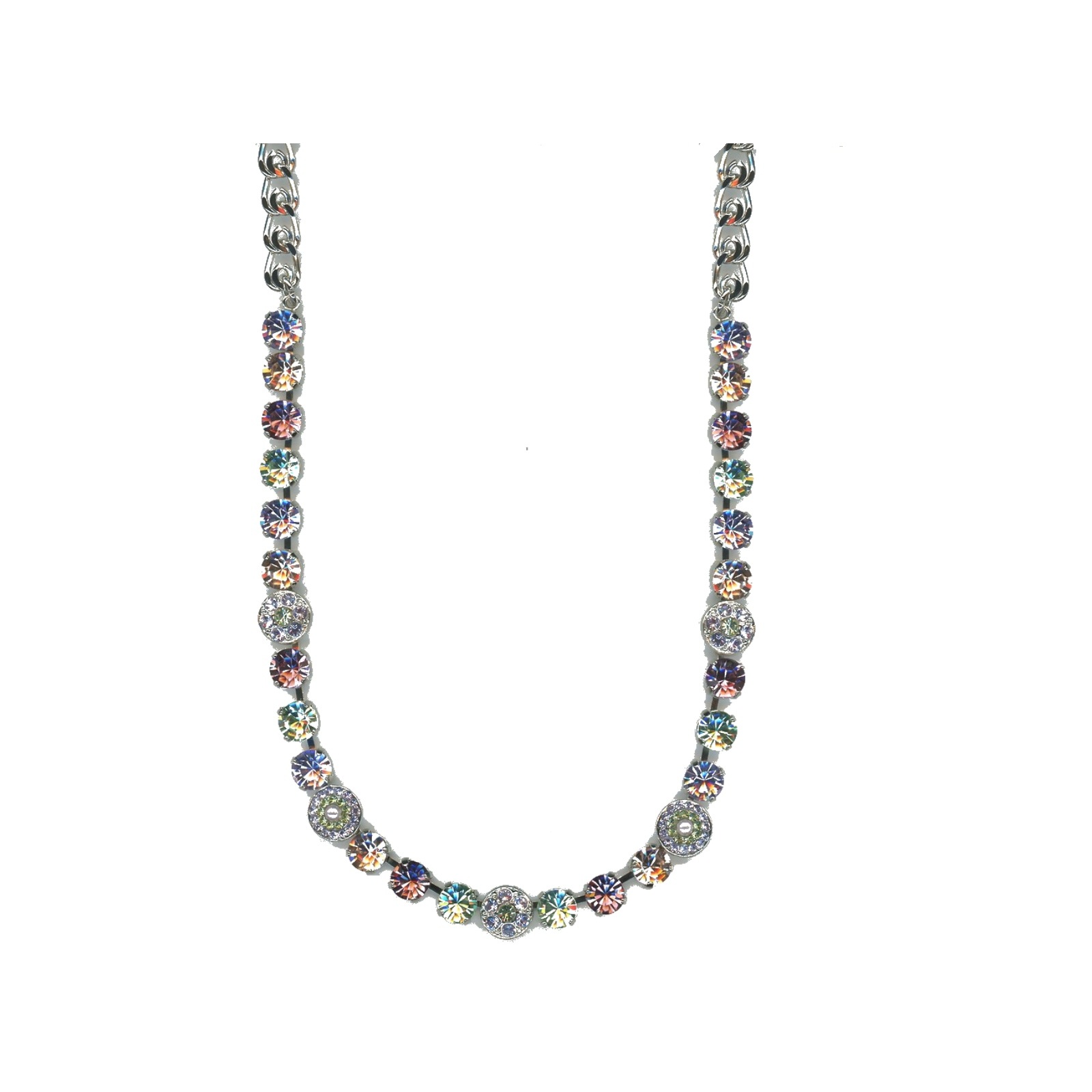 N-3044-1-1138-SP Necklace By Mariana Woman Dazzling Amethyst and Vintage Rose Swarovski Crystals - Image 1