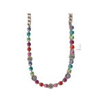 Necklace By Mariana Woman Chic Peridot Green and Hyacinth Swarovski Crystals
