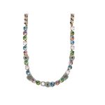 Necklace By Mariana Woman Glamorous Turquoise and Rose Swarovski Crystals - Image 2