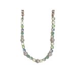 Necklace By Mariana Woman Striking Peridot and Seafoam Swarovski Crystals