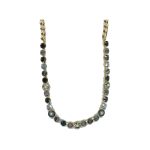 Necklace By Mariana Woman Stunning Hematite and Jet Swarovski Crystals - Image 2