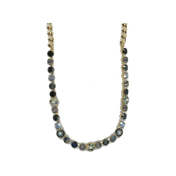 Necklace By Mariana Woman Stunning Hematite and Jet Swarovski Crystals