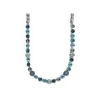 Necklace By Mariana Woman Vibrant Green Opal and Blue Zircon Swarovski Crystals