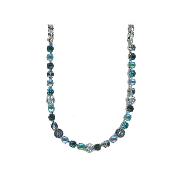Necklace By Mariana Woman Vibrant Green Opal and Blue Zircon Swarovski Crystals
