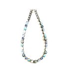 Necklace By Mariana Woman Chic Blue Quartz and Pacific Opal Swarovski Crystals - Image 2