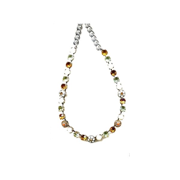 Necklace By Mariana Woman Sparkling Citrine and Honey Amber Swarovski Crystals