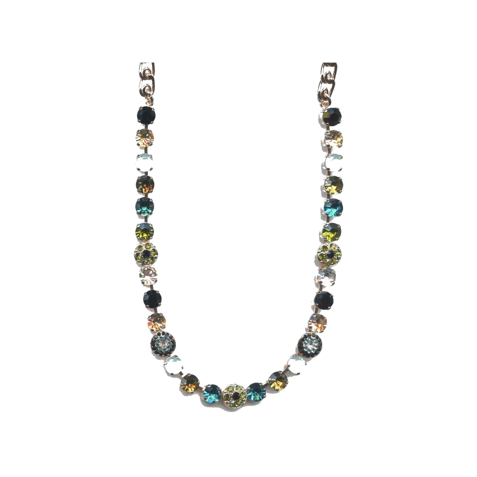 N-3044-1-125-SP Necklace By Mariana Woman Graceful Cobalt Swarovski Crystals - Image 1