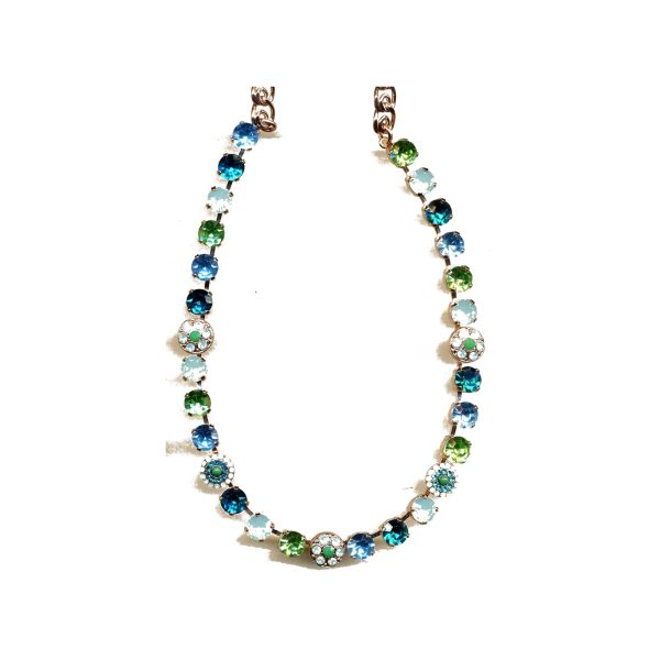 Necklace By Mariana Woman Pacific Opal and Grass Green and Swarovski Crystals