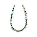 Necklace By Mariana Woman Chic Pacific Opal and Grass Green Swarovski Crystals - Image 2