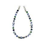 Necklace By Mariana Woman Royal Blue and Teal Green and Swarovski Crystals