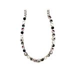 Necklace By Mariana Woman Timeless Grape and Lavender Purple Swarovski Crystals - Image 2