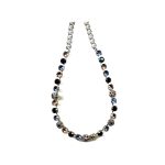 Necklace By Mariana Woman Sparkling Champagne and Navy Blue Swarovski Crystals