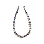 Necklace By Mariana Woman Graceful Deep Purple and Lavender Swarovski Crystals