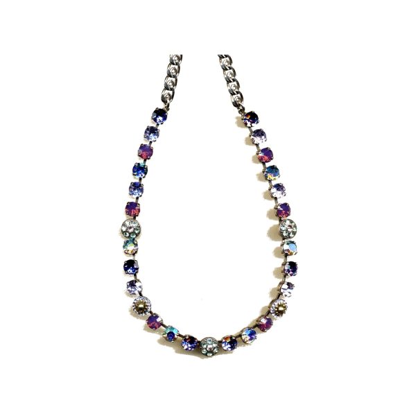Necklace By Mariana Woman Graceful Deep Purple and Lavender Swarovski Crystals