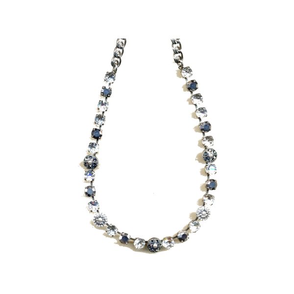 Necklace By Mariana Woman Exquisite Pearl and Clear Swarovski Crystals
