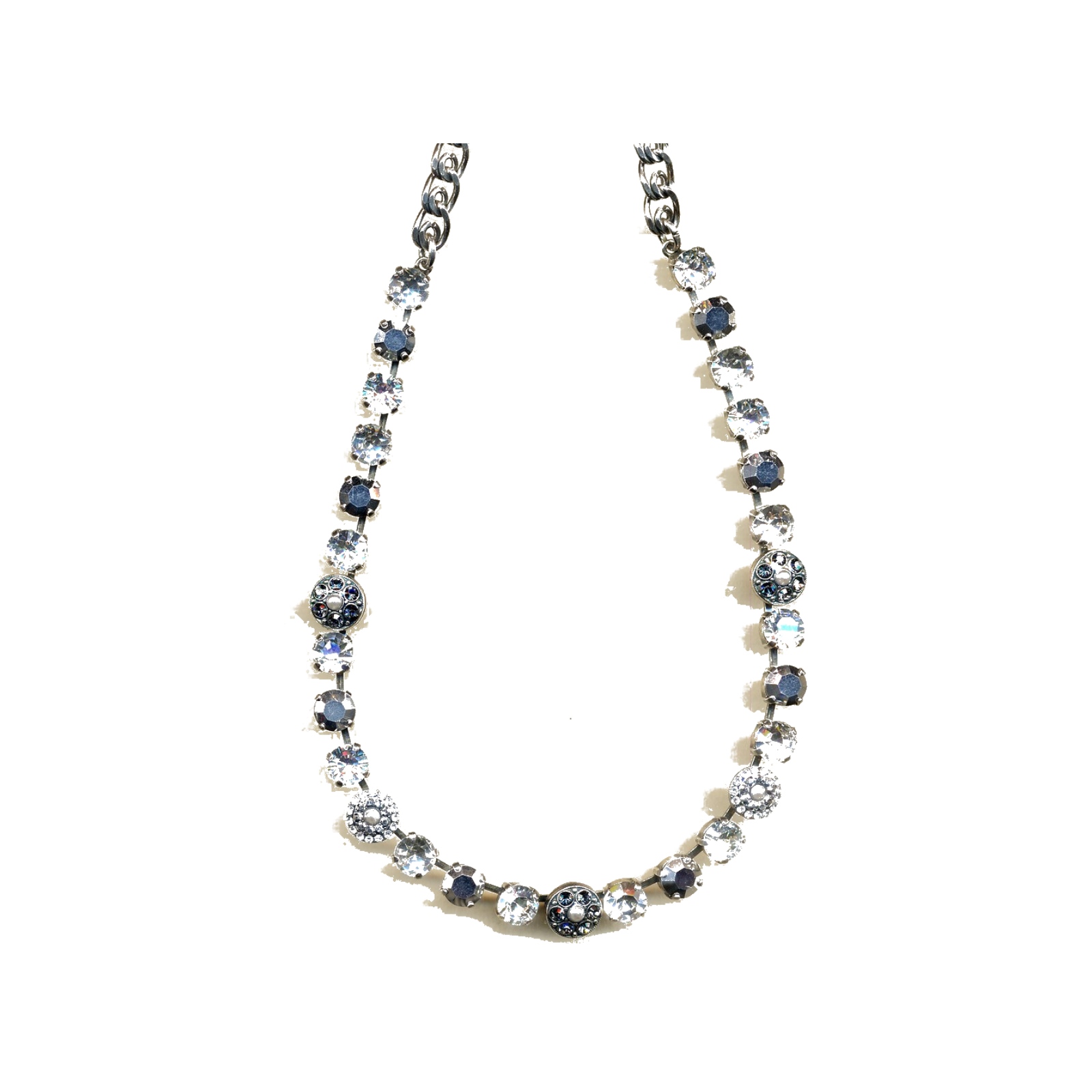 N-3044-1-1328-YG Necklace By Mariana Woman Exquisite Pearl and Clear Swarovski Crystals - Image 1