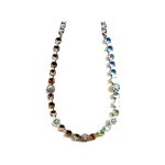 Necklace By Mariana Woman Stylish Pacific Opal and Aqua Blue Swarovski Crystals - Image 2