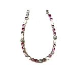 Necklace By Mariana Woman Elegant Rosewater Opal and Rose Swarovski Crystals - Image 2