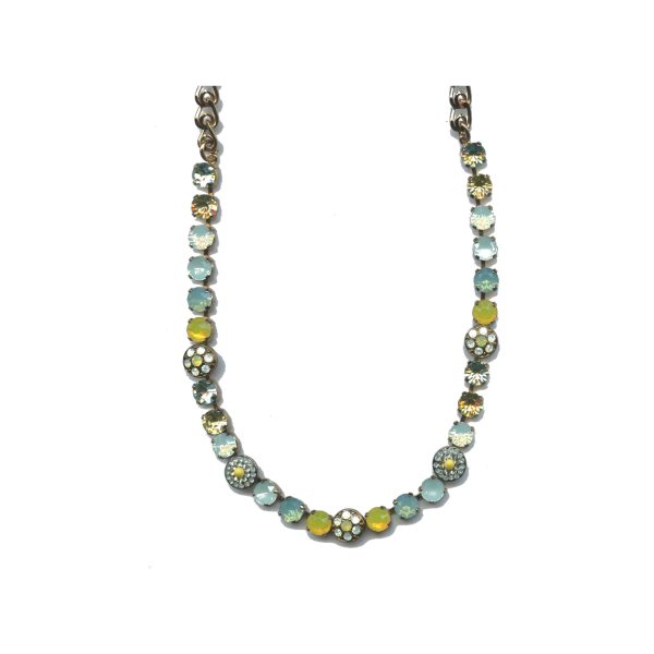 Necklace By Mariana Woman Elegant Yellow Opal and Chrysolite Swarovski Crystals