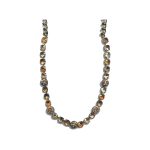 Necklace By Mariana Woman Light Smoked Topaz and Golden Swarovski Crystals