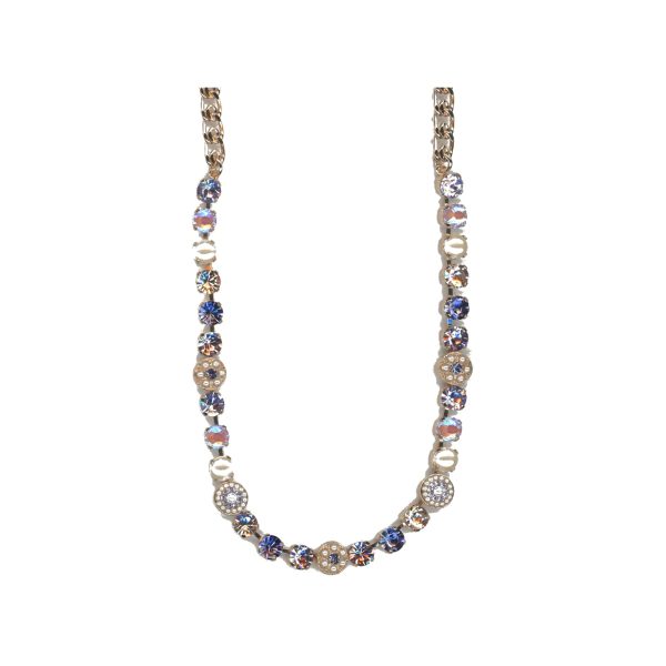Necklace By Mariana Woman Luxurious Violet and Tanzanite Swarovski Crystals