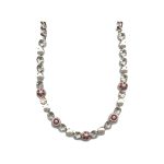 Necklace By Mariana Woman Beautiful Moonlight and Ruby Swarovski Crystals - Image 2