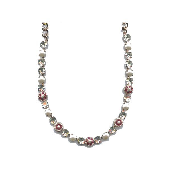 Necklace By Mariana Woman Beautiful Moonlight and Ruby Swarovski Crystals