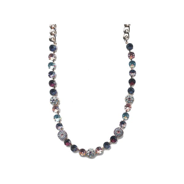 Necklace By Mariana Woman Luxurious Lt.Olive Swarovski Crystals