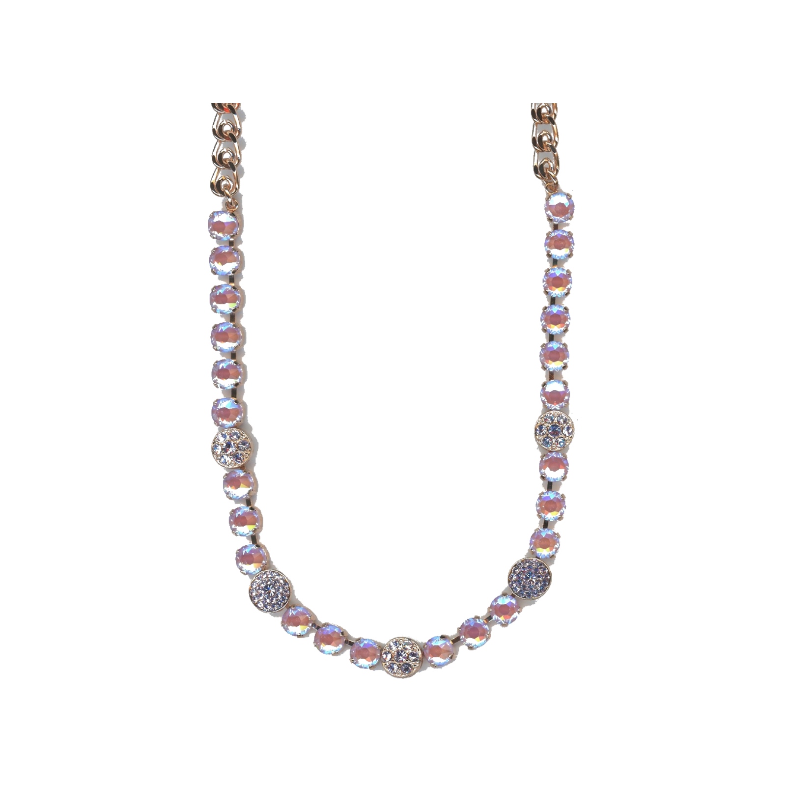 N-3044-1-144371-SP Necklace By Mariana Woman Chic Sun Kissed Lavender and Violet Swarovski Crystals - Image 1
